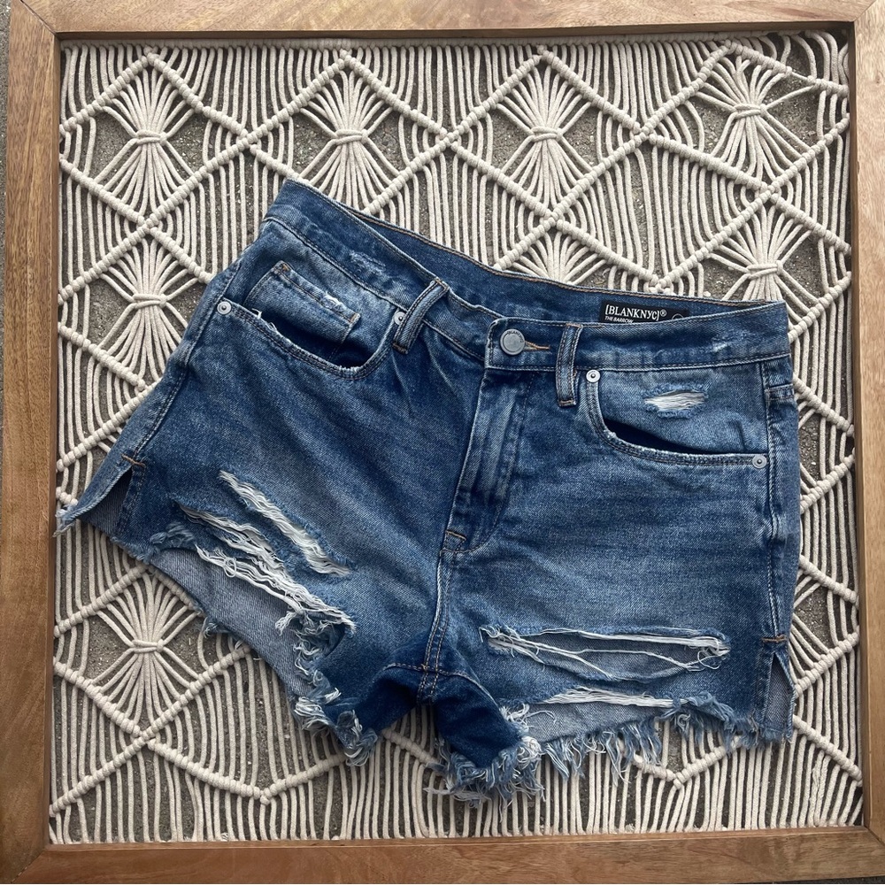 BlankNYC Distressed Jean Shorts Size 27